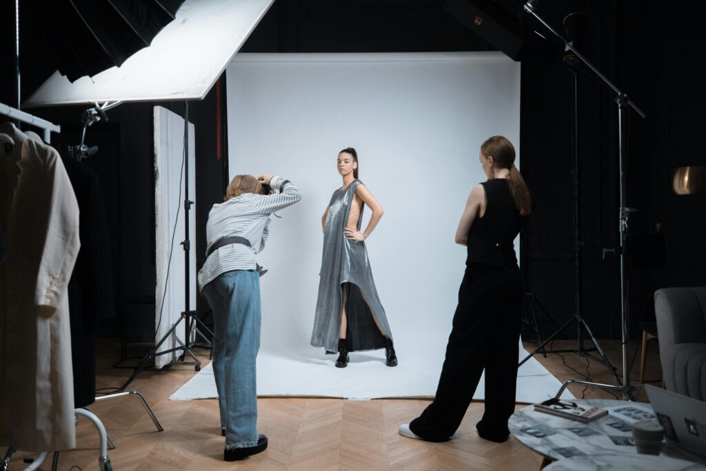 product photography with models